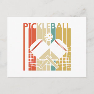 Cartes Pour Fêtes Annuelles Vintage Retro Pickleball 