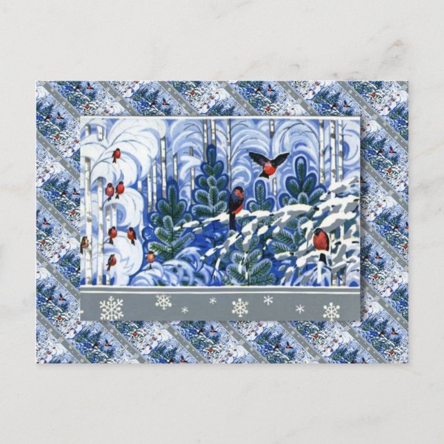 Cartes Pour Fêtes Annuelles Vintage Russian Christmas (Devant)