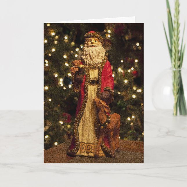 Cartes Pour Fêtes Annuelles Vintage Saint Nicholas T1 (Devant)