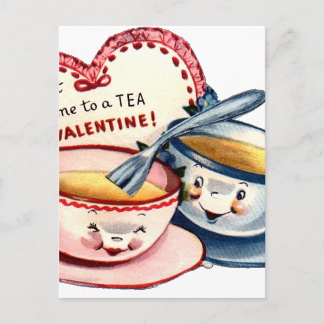 Cartes Pour Fêtes Annuelles Vintage Saint Valentin (Devant)