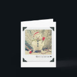 Cartes Pour Fêtes Annuelles Vintage Snowman<br><div class="desc">Photographie par *ME* © 2013 Hilary Walker</div>