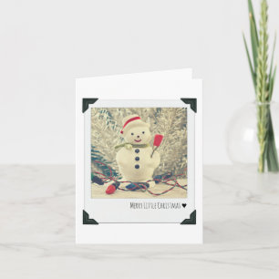 Cartes Pour Fêtes Annuelles Vintage Snowman