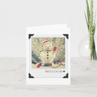 Cartes Pour Fêtes Annuelles Vintage Snowman
