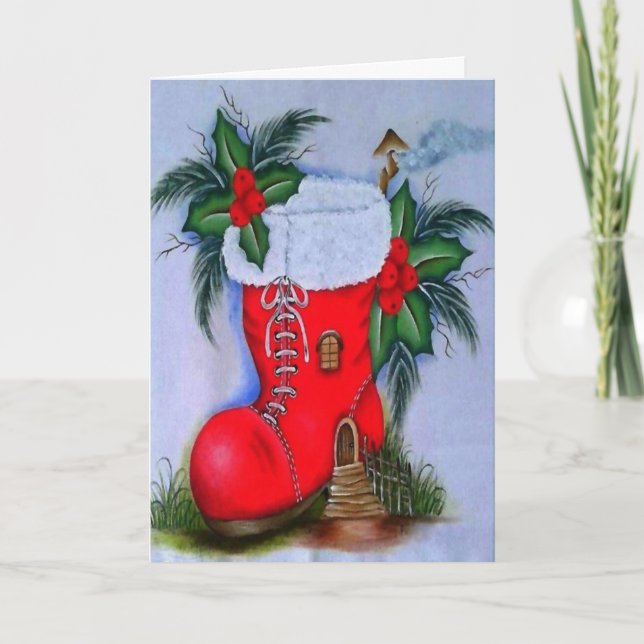 Cartes Pour Fêtes Annuelles Vintage Snowman (Devant)