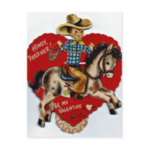 Vintage Soyez Mon Cowboy Valentine