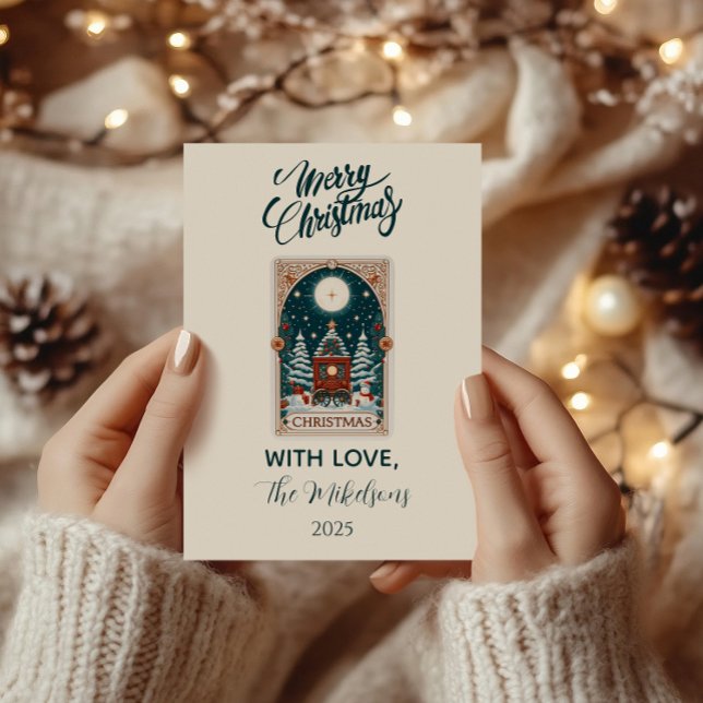 Cartes Pour Fêtes Annuelles Vintage Tarot Christmas (Créateur téléchargé)