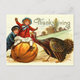 Cartes Pour Fêtes Annuelles Vintage Thanksgiving Frolick