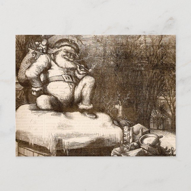 Cartes Pour Fêtes Annuelles Vintage Thomas Nash (Devant)