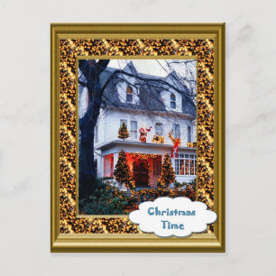 Cartes Pour Fêtes Annuelles Vintage Tout illuminé pour Noël
