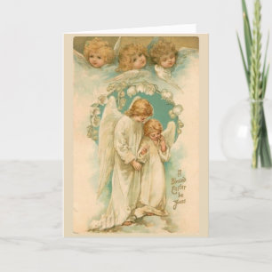 Cartes Pour Fêtes Annuelles Vintage - Une Bienheureuse Pâques Sois À Vous,