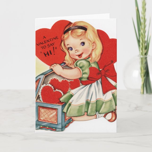 Cartes Pour Fêtes Annuelles Vintage Valentine (Devant)