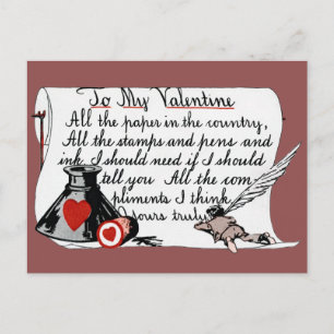 CARTES POUR FÊTES ANNUELLES VINTAGE VALENTINE DAY