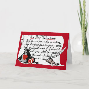 CARTES POUR FÊTES ANNUELLES VINTAGE VALENTINE DAY