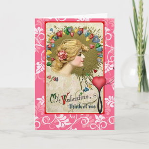 Cartes Pour Fêtes Annuelles Vintage Valentine Red Schmucker transportez votre