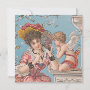 Cartes Pour Fêtes Annuelles vintage valentines jour mignon amour chérub