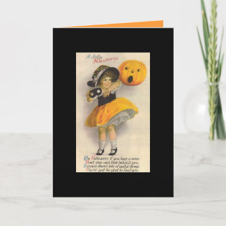 Cartes Pour Fêtes Annuelles Vintage Victorian Child girl
