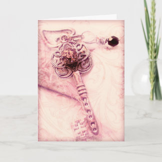 Cartes Pour Fêtes Annuelles Vintage Victorian Key Steampunk Saint Valentin