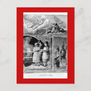 Cartes Pour Fêtes Annuelles Vintage Victorian Noël Biblique Scène