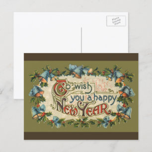 Cartes Pour Fêtes Annuelles Vintage victorien, Pour vous souhaiter une bonne a
