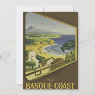 Cartes Pour Fêtes Annuelles Vintage - Voyage - Poster - Basque - Côte France
