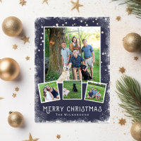 Vintage Winter Wonderland Christmas Photo Collage