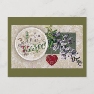 Cartes Pour Fêtes Annuelles Vintage Wisteria Valentine