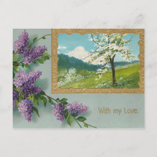 Cartes Pour Fêtes Annuelles Vintage Wisteria Valentine