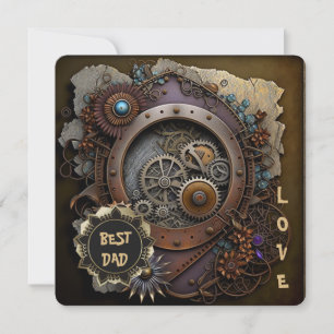 Cartes Pour Fêtes Annuelles Vintages souvenirs rustiques de papa