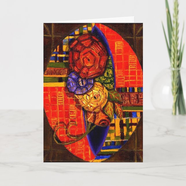 Cartes Pour Fêtes Annuelles Violette africaine (Devant)