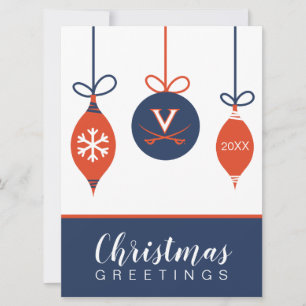 Cartes Pour Fêtes Annuelles Virginia Cavaliers   Holiday