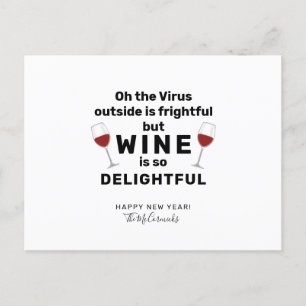 Cartes Pour Fêtes Annuelles Virus à l'extérieur est un jeu de Noël amusant