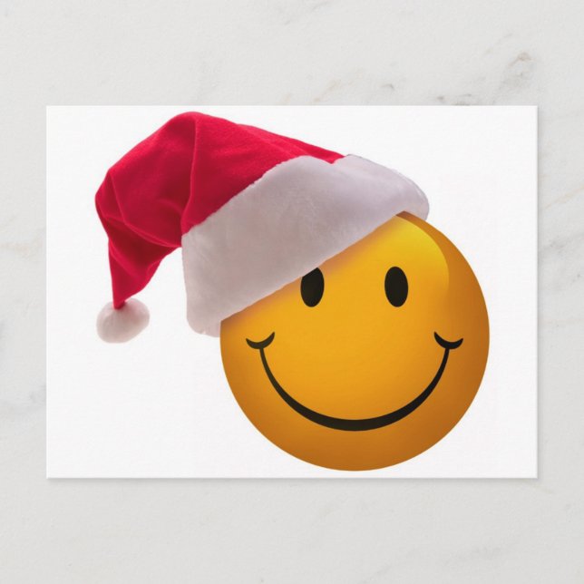 Cartes Pour Fêtes Annuelles Visage de Noël (Devant)