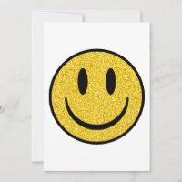 Visage de sourire parties scintillant