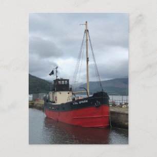 Cartes Pour Fêtes Annuelles Vital Spark, bateau à vapeur, Inveraray, Écosse,