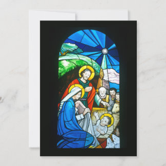 Cartes Pour Fêtes Annuelles Vitrail de l'église catholique à Nagasaki