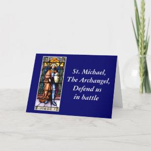 Cartes Pour Fêtes Annuelles Vitrail de Saint-Michel l'Archange