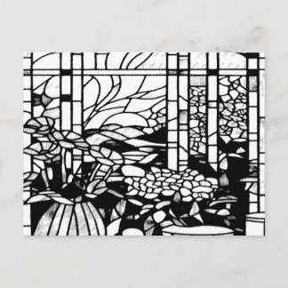 Cartes Pour Fêtes Annuelles Vitraux de jardin