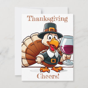 Cartes Pour Fêtes Annuelles Vive la fête de Thanksgiving ! drôle de dindon