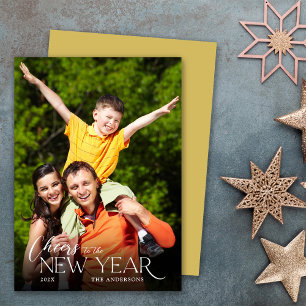 Cartes Pour Fêtes Annuelles Vive la photo de la Nouvelle Année