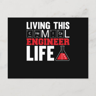 Cartes Pour Fêtes Annuelles Vivre cette vie d'ingénieur chimique