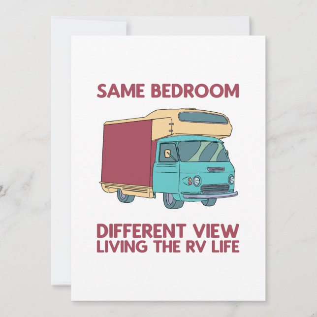 Cartes Pour Fêtes Annuelles Vivre le camping RV Life (Devant)