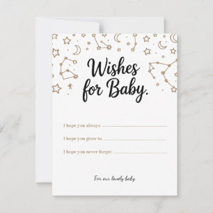 Cartes Pour Fêtes Annuelles Voeux célestes pour bébé - Voeux personnalisés