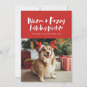 Cartes Pour Fêtes Annuelles Vœux chaleureux et mignons pour un animal de compa