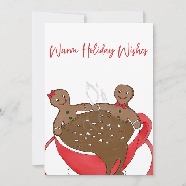 Cartes Pour Fêtes Annuelles Vœux chaleureux pour les fêtes (Devant)