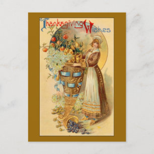 Cartes Pour Fêtes Annuelles Voeux d'action de grâces