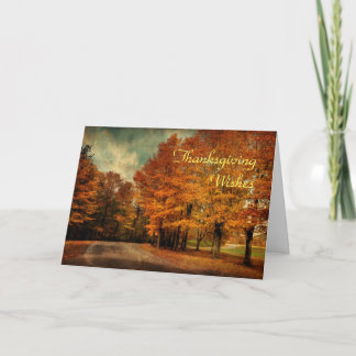 Cartes Pour Fêtes Annuelles Voeux d'action de grâces