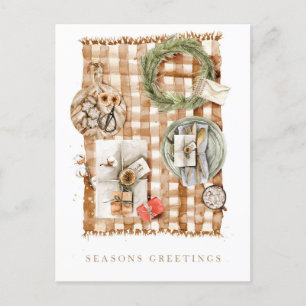 Cartes Pour Fêtes Annuelles Vœux de fêtes de fin d'année Aquarelle