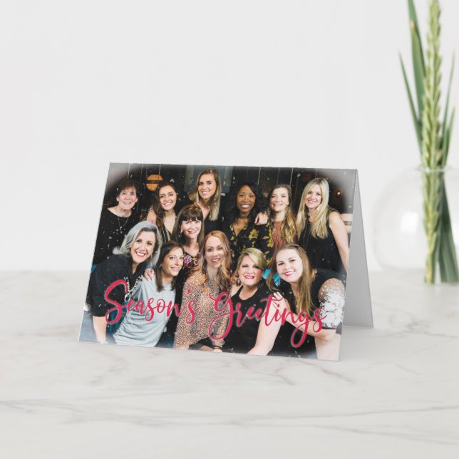 Cartes Pour Fêtes Annuelles Vœux de fêtes de fin d'année d'entreprise (Devant)