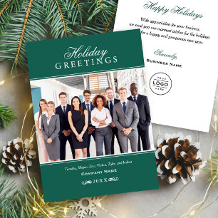 Cartes Pour Fêtes Annuelles Vœux de fêtes de fin d'année d'entreprise Photo ve