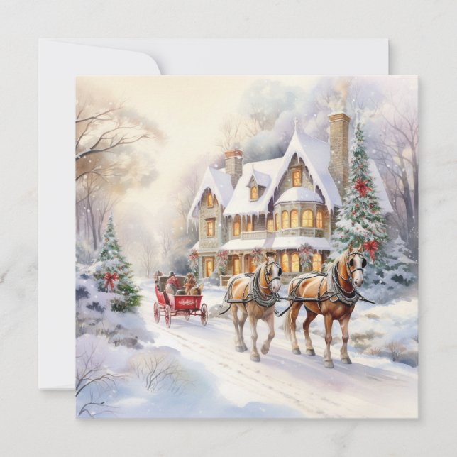 Cartes Pour Fêtes Annuelles Vœux de fêtes joyeuses (Devant)